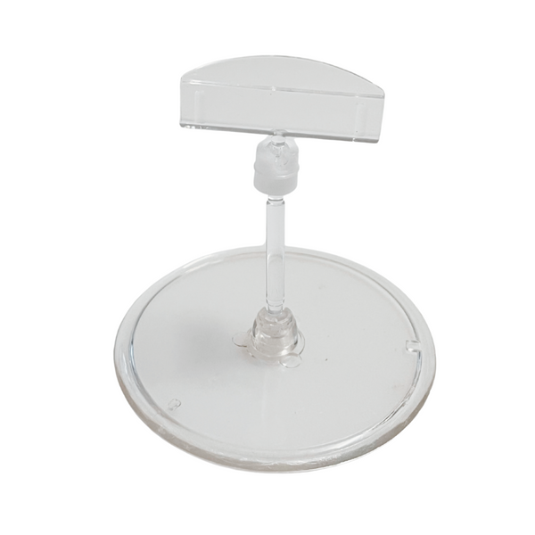 Porte-prix articulé - 5pces - transparent / noir