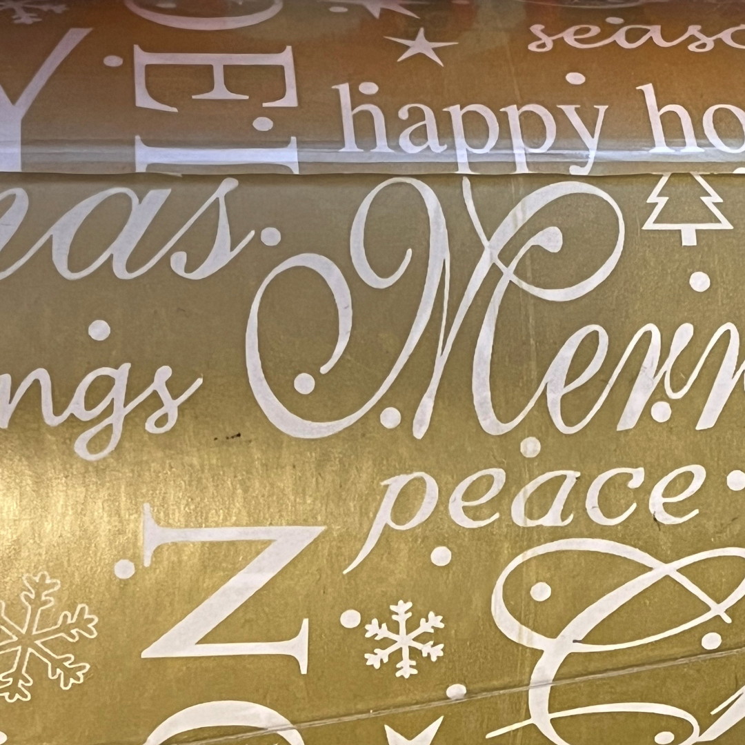 Rouleau papier motifs Noël - différentes matières - 0.7x100m