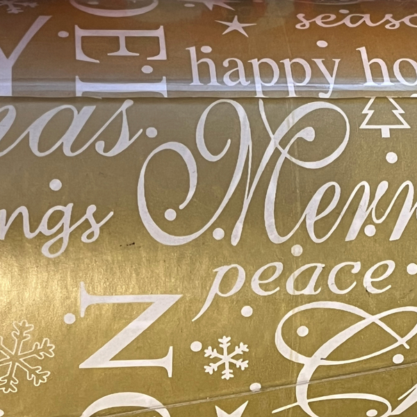 Rouleau papier motifs Noël - différentes matières - 0.7x100m