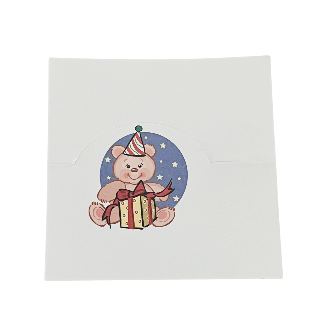 Étiquettes pliable à motifs pour anniversaire