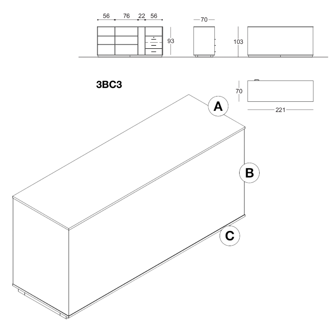 Comptoir 3BC - 3 formats