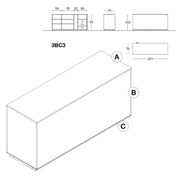 Comptoir 3BC - 3 formats