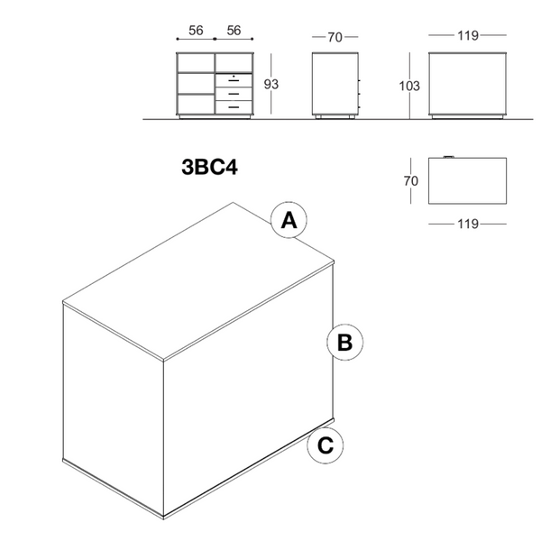 Comptoir 3BC - 3 formats