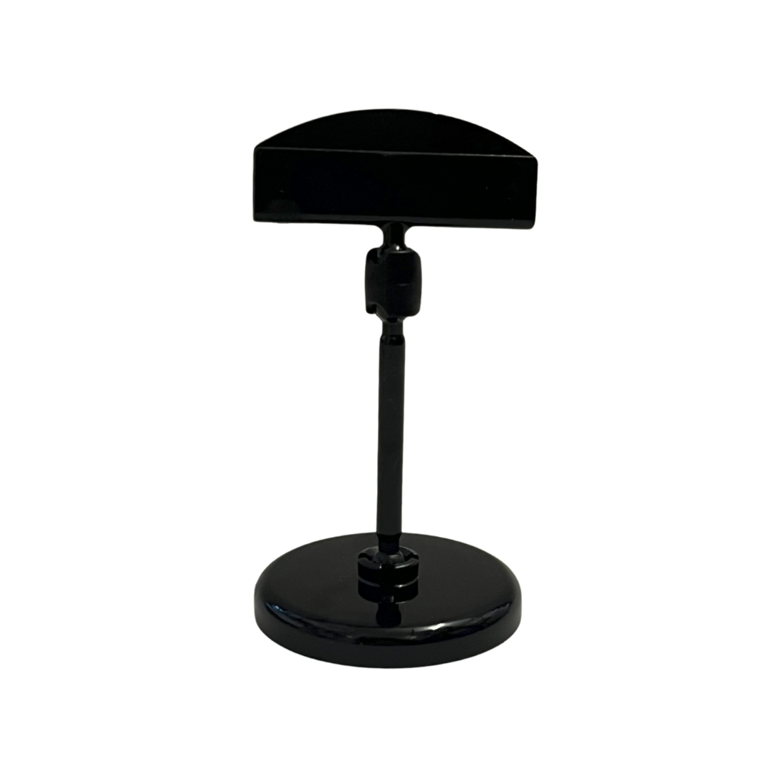 Porte-prix articulé - 5pces - transparent / noir