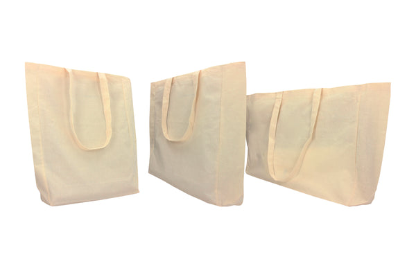 Tote Bag premium 100% coton - Personnalisé - Avec soufflet