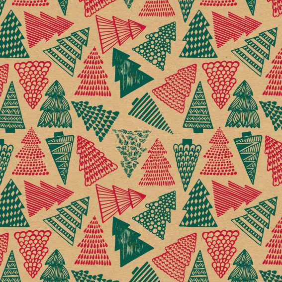 Rouleau papier motifs Noël - différentes matières - 0.7x100m - 10 motifs
