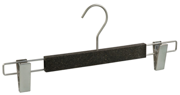 Ditta Display Retail Solutions - cintre BIO pour vêtements à pinces couleur noir BIO Kleiderbügel für Kleidung mit Klammern Farbe schwarz BIO clothes hanger with clips, black