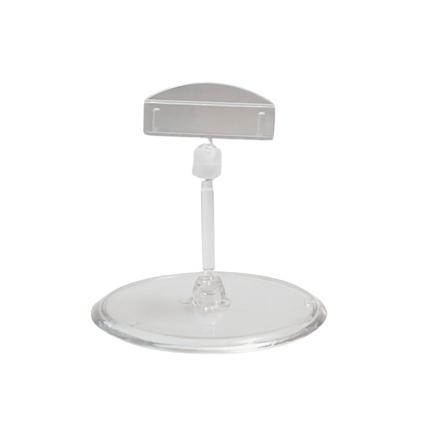 Porte-prix articulé - 5pces - transparent / noir