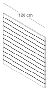 Panneau rainuré 120x120cm | écart 10cm