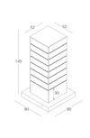 Gondole rainurée cube
