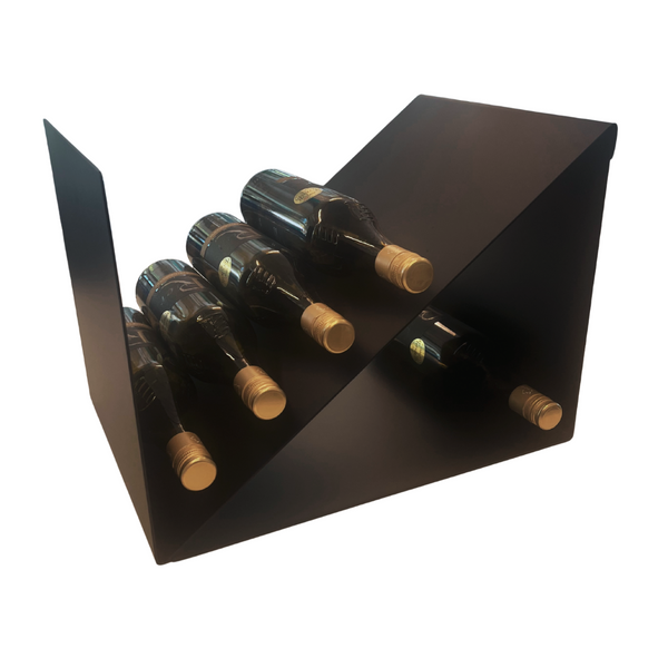 Présentoir métal à deux compartiments