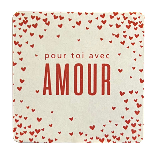 Box 500 Klebeetiketten "Für dich mit Liebe".