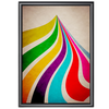 Cadre mural à clapets en aluminium éloxé - 5 FORMATS