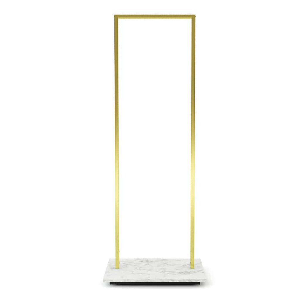 Portant vêtements H180m en métal avec socle mélaminé - personnalisables