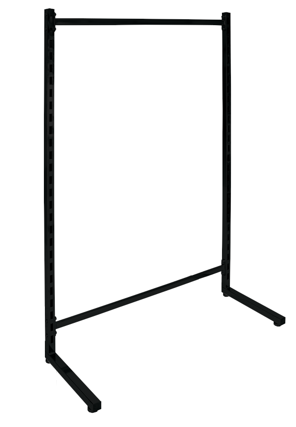 Gondole en "L" avec structure crémaillère - 3 couleurs