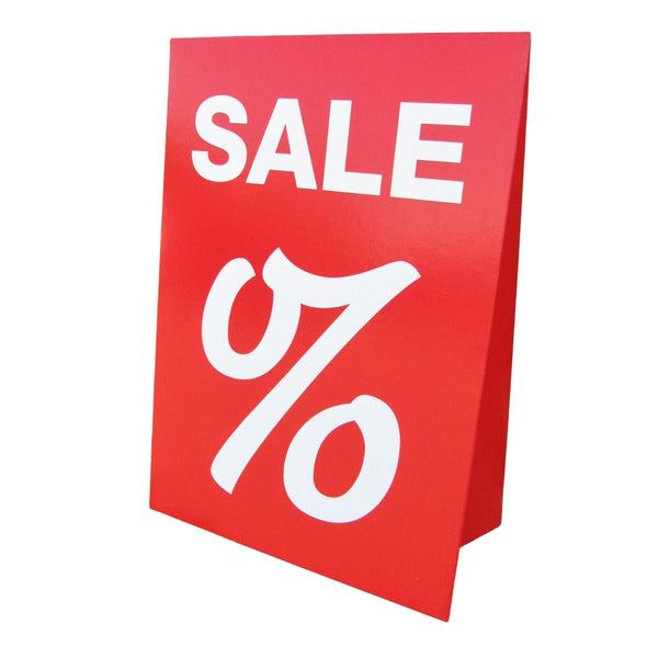 Chevalet carton "I LOVE SALE" double face à poser