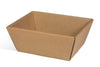 Petite corbeille en carton brun robuste pour la présentation de coffrets gourmands et paniers garnis