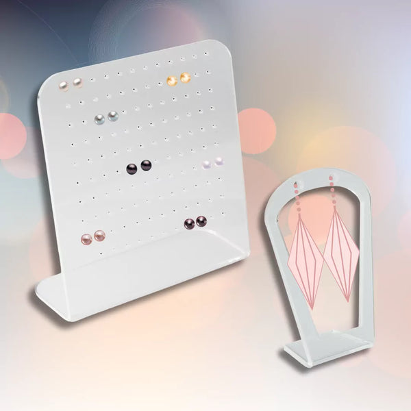 DittaDisplay Retail Solutions - Collection de présentoirs acrylique pour boucles d'oreilles Acryl-Display-Kollektion für Ohrringe Collection of acrylic earring displays