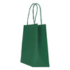Sac papier kraft vert foncé poignées torsadées 26×34 cm – 100 % recyclable et apte au contact alimentaire – fabrication européenne