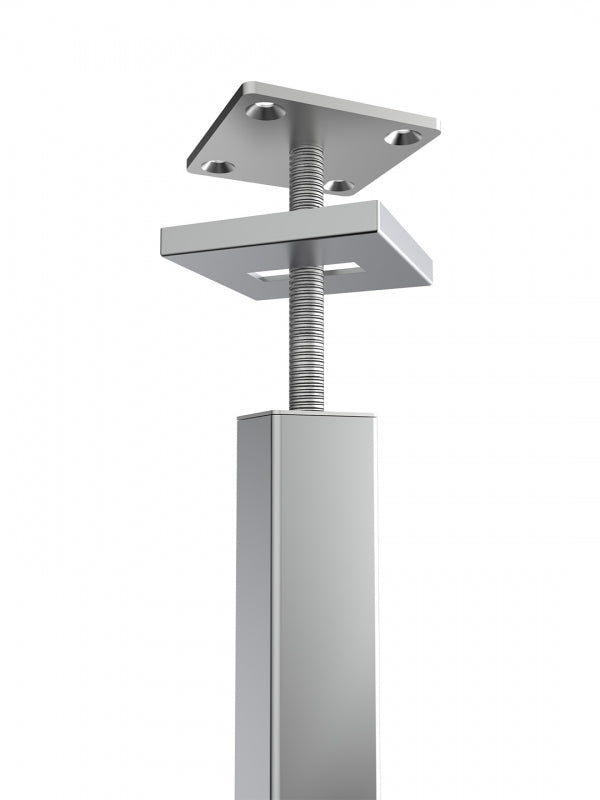 Système d’agencement sol-plafond Triplo H297 cm en acier, structure réglable 30×30 mm pour aménagement de boutique professionnel