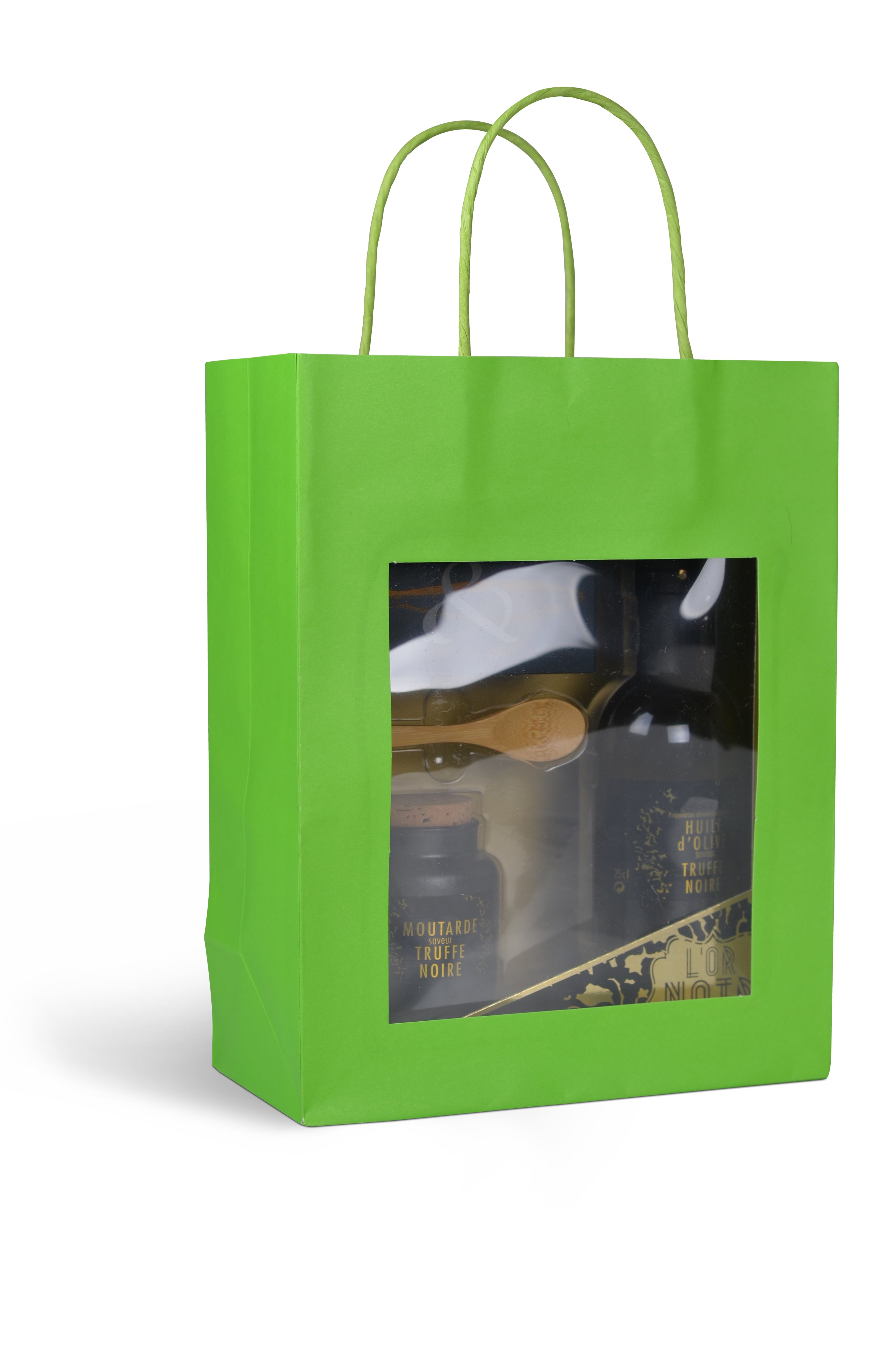 DittaDisplay Retail Solution | Sacs kraft 175gr avec fenêtre poignée torsadée 3 formats 5 couleurs Kraft bags 175gr with window twisted handle 3 sizes 5 colors Kraftbeutel 175gr mit Fensterdrehgriff 3 Größen 5 Farben