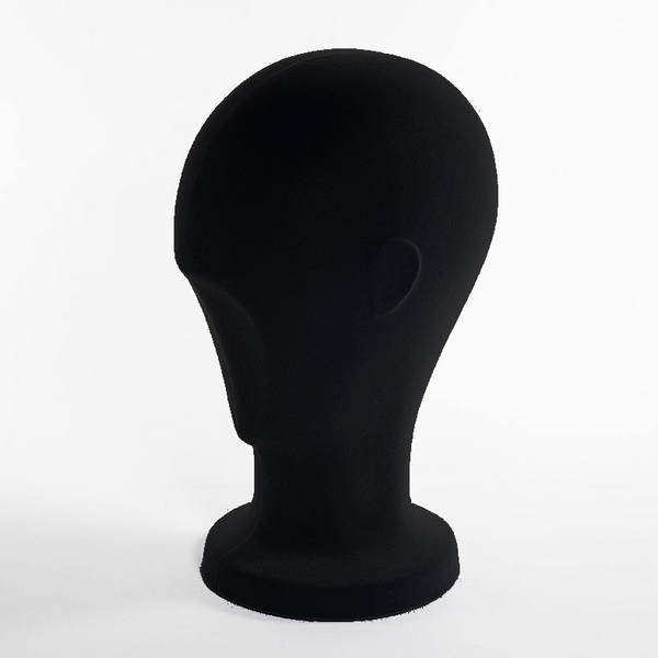 DittaDisplay Tête unisex floqué noir brut présentoir Leiter beflockt schwarz anzeigen