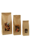 DittaDisplay Retail Solutions | sachet kraft alimentaire avec fenêtre couleur brun Kraftsäckchen für Lebensmittel mit Fenster Farbe braun brown kraft bag with window