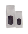 DittaDisplay Retail Solutions | sachet kraft blanc vergé alimentaire avec fenêtre weißer, gerippter Kraftbeutel für Lebensmittel mit white kraft food grade laid bag with window