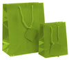 dittadisplay sac cabas luxe vert acidulé pelliculé poignée corde 128/190gr