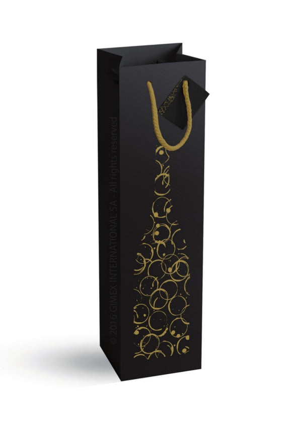 DittaDisplay sac cabas bouteille corde cordon kraft luxe fantaisie 175g carte étiquette