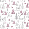 DittaDisplay Retail Solutions rouleau papier motifs noël forêt sur papier kraft couché Rolle weihnachtlich gemustertes Papier auf beschichtetem Kraftpapier paper roll with christmas motifs on coated kraft paper