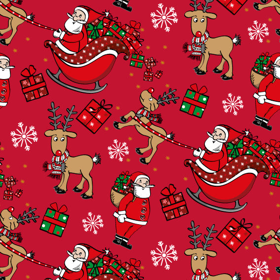 DittaDisplay Retail Solutions rouleau papier motifs noël sur papier kraft couché weihnachtliche Musterpapierrolle auf beschichtetem Kraftpapier christmas pattern paper roll on coated kraft paper