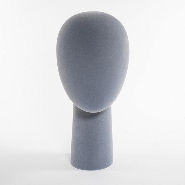 DittaDisplay Tête ovoïde floqué gris Ovoid head Grey flocked Eiförmiger Kopf Grau beflockt