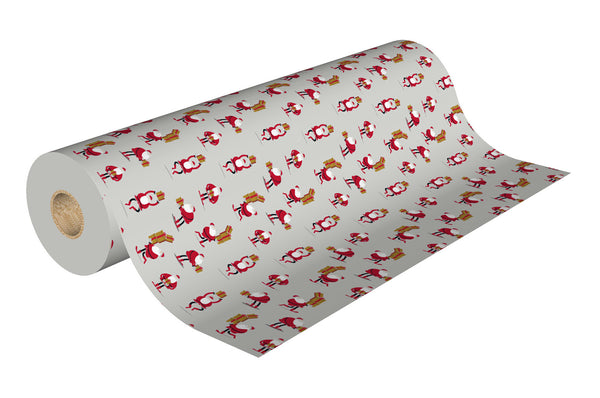 Rouleau papier motifs Noël - différentes matières - 0.7x100m - 10 motifs