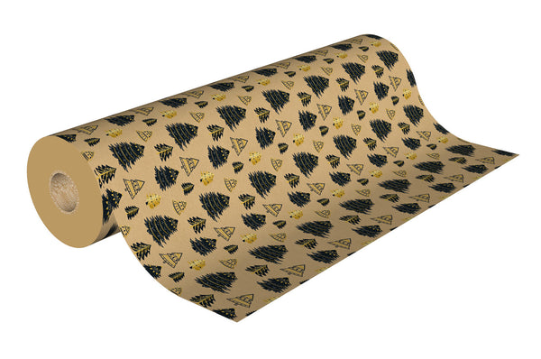 Rouleau papier motifs Noël - différentes matières - 0.7x100m - 10 motifs