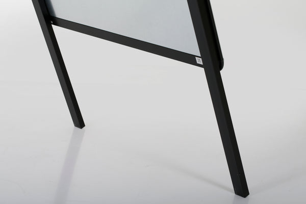 DittaDisplay Retail solutions panneau troittoir stop display double chevalet publicitaire aluminium noir Bürgersteigschild Haltestellendisplay doppelte schwarz Aluminium-Werbetafel pavement sign stop display double aluminium black advertising easel