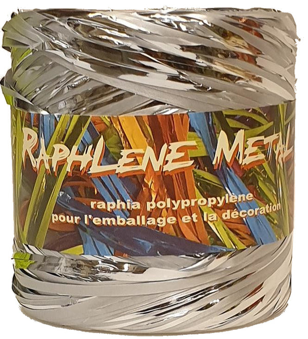 Dittadisplay rouleau bobine raphia polypro métal 200m Metall-Polypro-Raffia-Rolle raffia coil roll