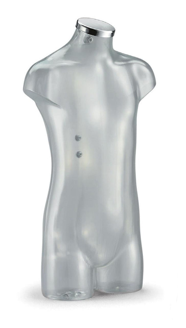 DittaDisplay Retails Solution - torse enfant 6-9 ans collection energy finition transparent torso Kindertorso 6-9 Jahre kollektion energy transparentes finish schwarz energy collection children's torso 6-9 years transparent finish