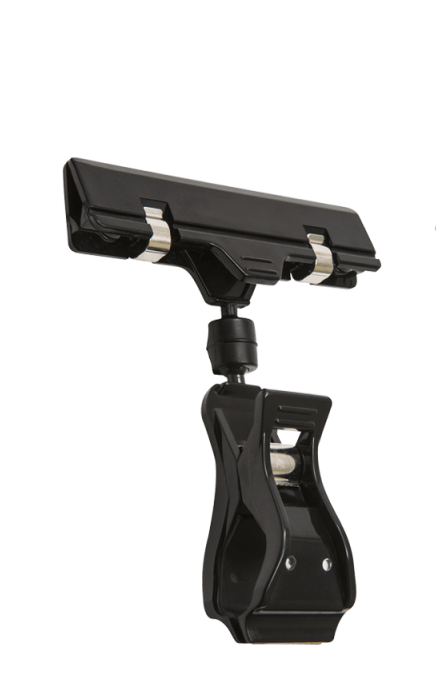pince porte-prix articulée transpente clip Preisträger aufklappbar transparent