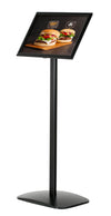 DittaDisplay - Présentoir incliné avec pied droit et cadre de présentation Schräges Display mit geradem Fuß und Displayrahmen Inclined display stand with straight leg and display frame
