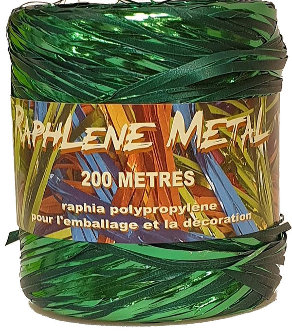 Dittadisplay rouleau bobine raphia polypro métal 200m Metall-Polypro-Raffia-Rolle raffia coil roll