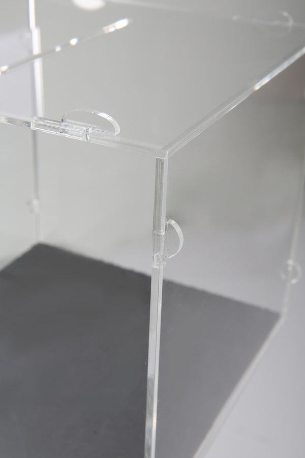 DittaDisplay boîte/urne de concours boîte à idée 20x20x20xcm 30x30x30cm plexi transparent porte-affiche Contest ballot box idea box Wettbewerb Wahlurne Ideenbox