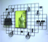 DittaDisplay grille fixation murale ou plafond 90x90cmnoir mat carrés 10x10cm wall or ceiling mounted grid matte black squares 10x10 Wand- oder Deckenmontagegitter mattes Schwarz Quadrate 10x10