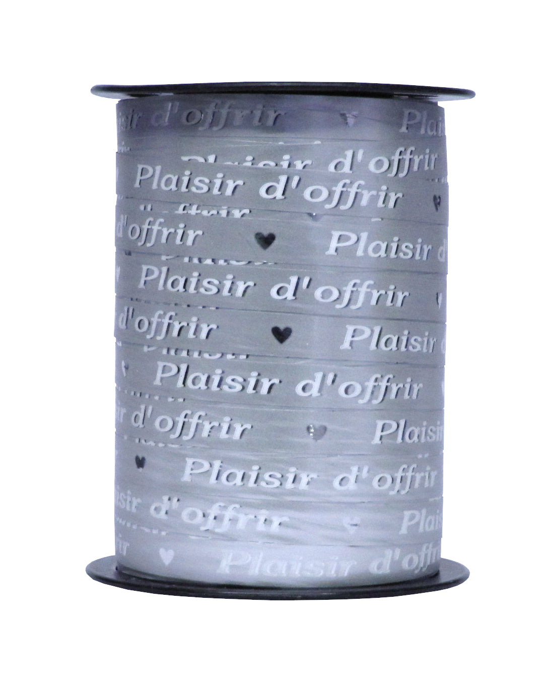 Bobine de bolduc imprimé «Plaisir d’offrir» 10mmx225m 4couleurs