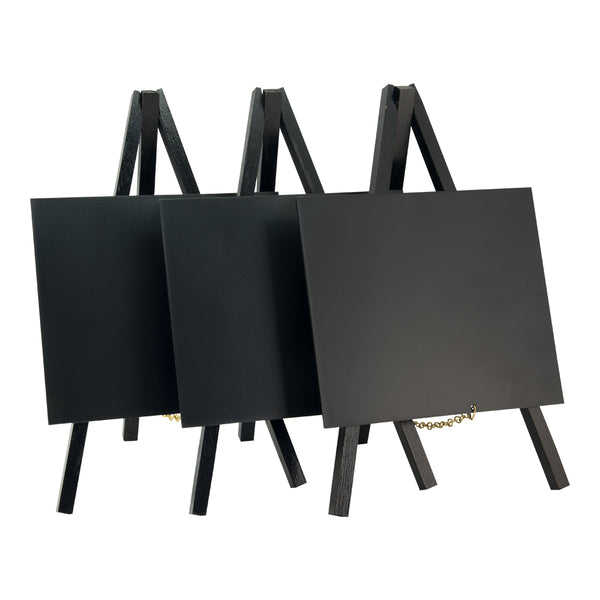 Lot de 3 mini trépieds noir ardoise 24x15 cm | 50% sur stock