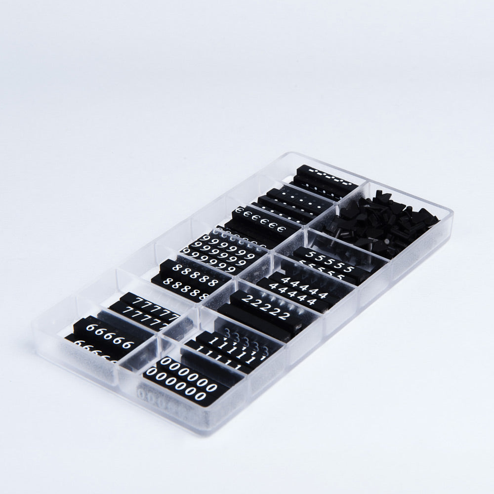 DittaDisplay prix modulable à cliper modular Preis zum Anhängen modular Price to be clipped