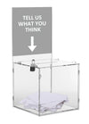 DittaDisplay boîte/urne de concours boîte à idée 20x20x20xcm 30x30x30cm plexi transparent porte-affiche Contest ballot box idea box Wettbewerb Wahlurne Ideenbox
