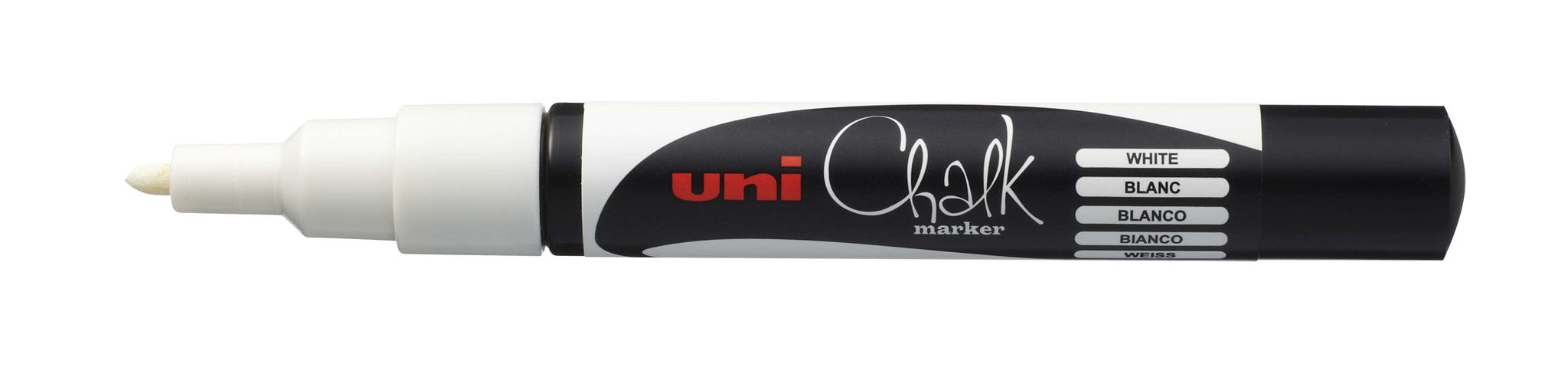 dittadisplay marker unichalk 1.3mm water resistant white blanc
