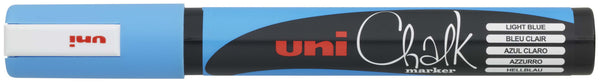 dittadisplay marker unichalk 2.5mm water resistant light blue bleu clair