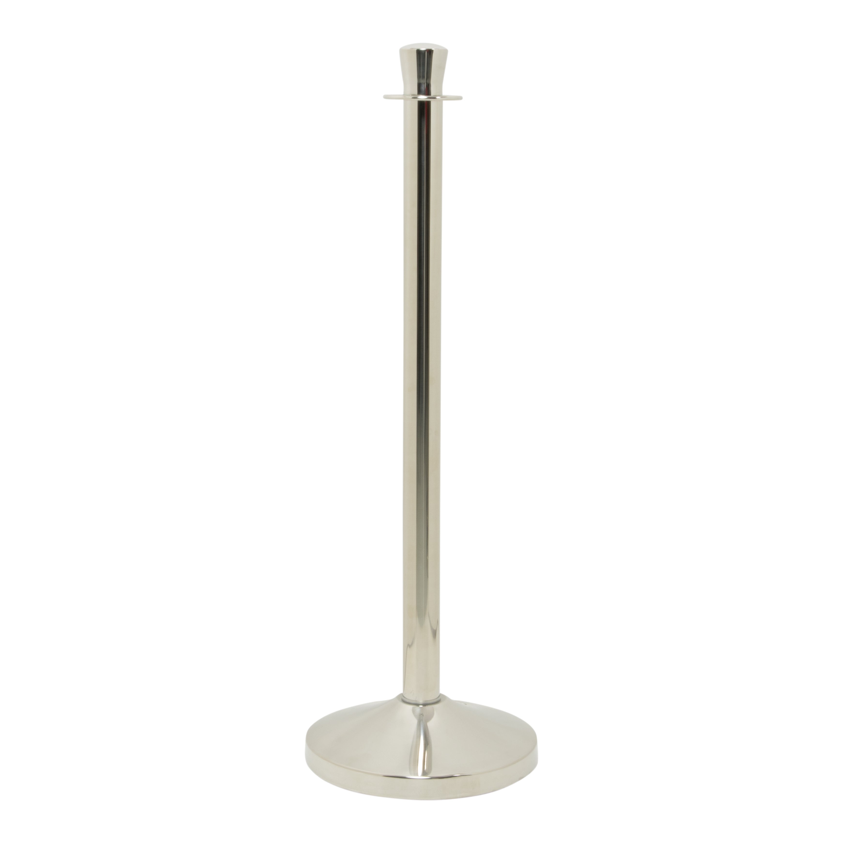 Poteau d'accueil lourd, argenté 1m | 50% sur stock